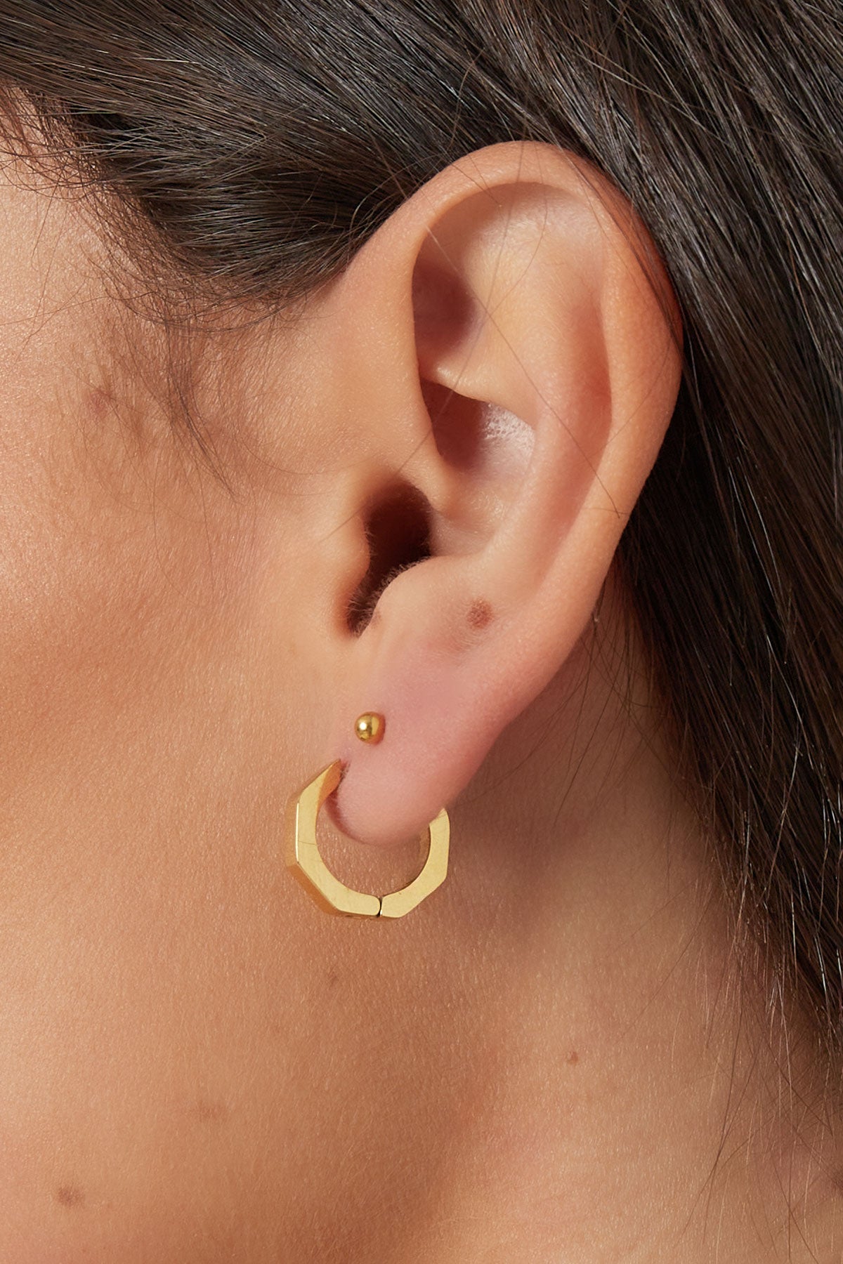 Classic Small Aspherical Hoop Earrings