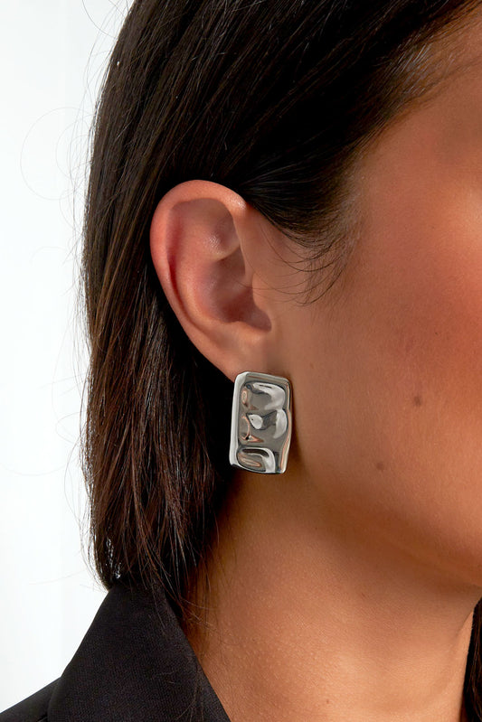 Textured Bar Earrings