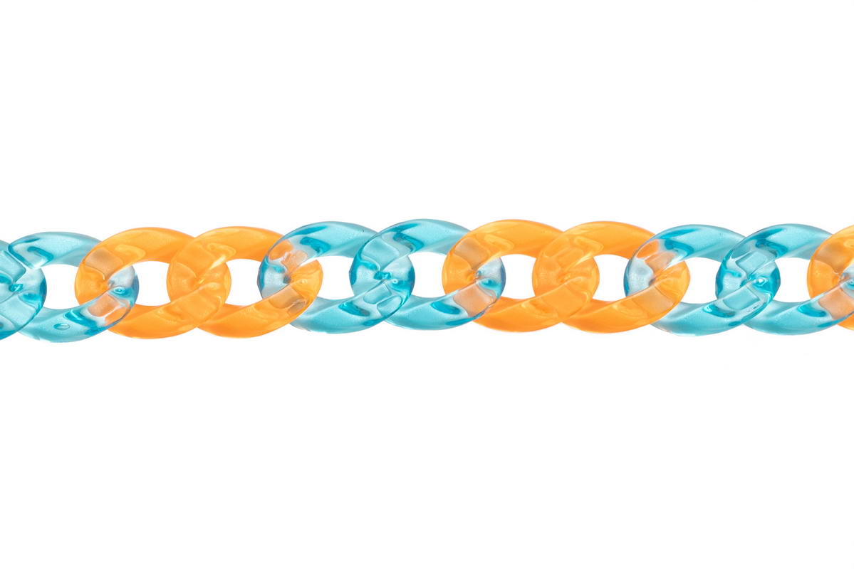 Blue and Orange Chain