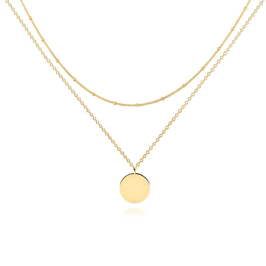 Yasmin 18K Gold Plated Stacked Necklace