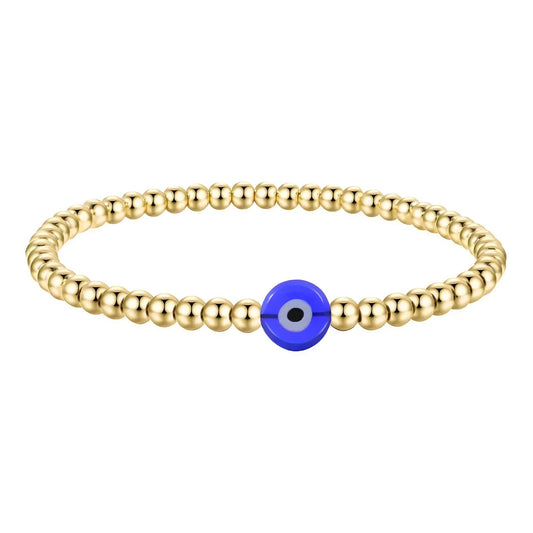 Blue stone evil eye bracelet