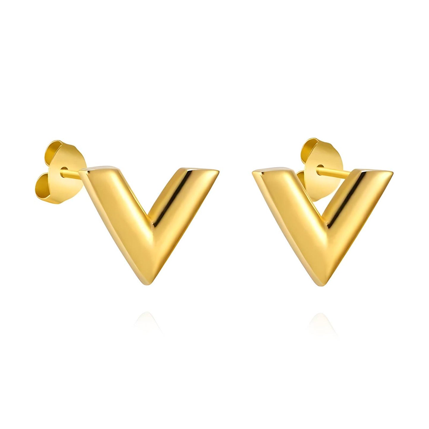 Nova Gold Stud Earrings