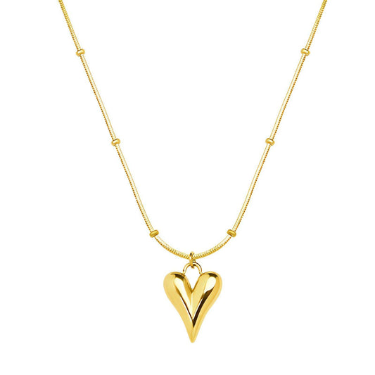 Maya Gold Heart Necklace