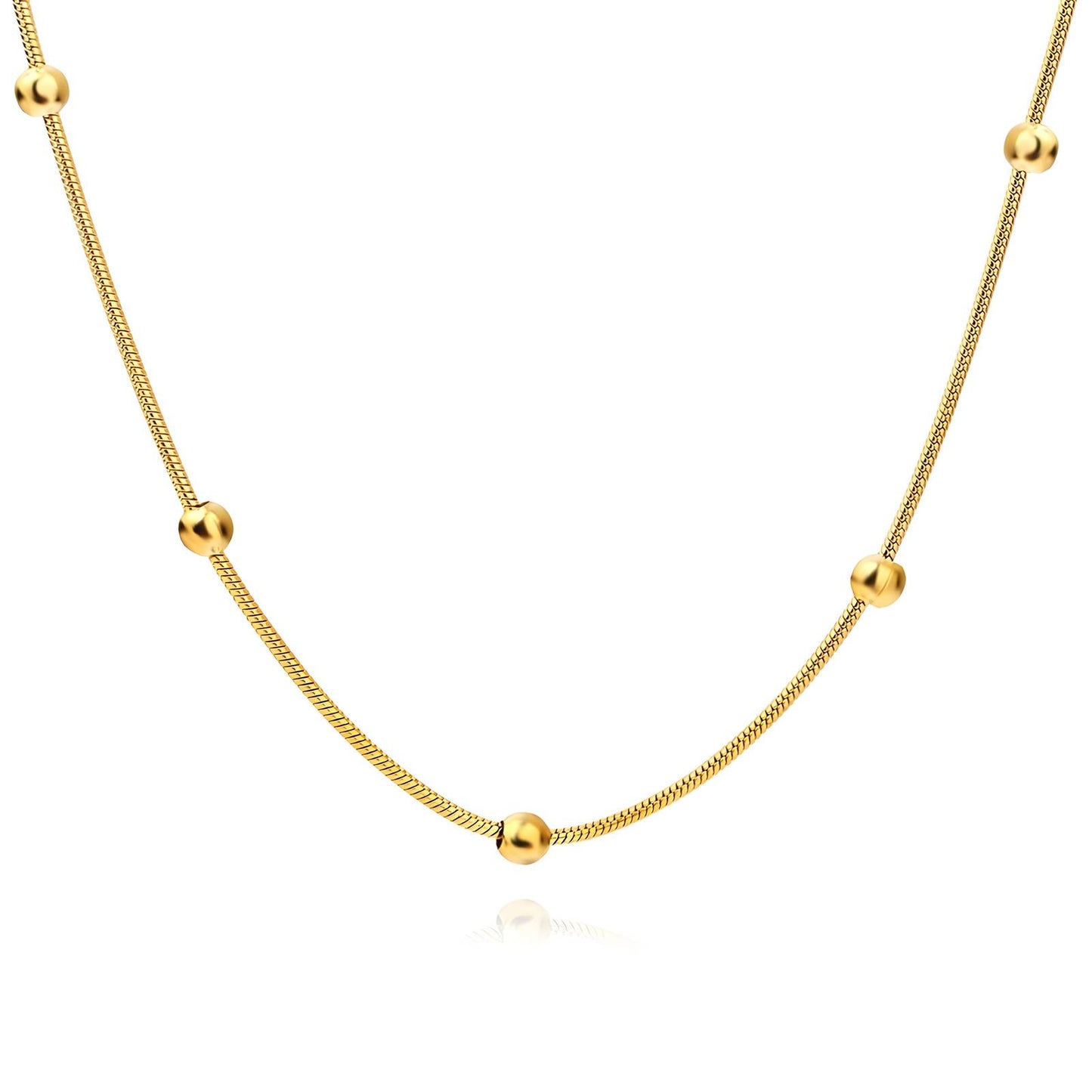 Bella Gold Beaded Necklace