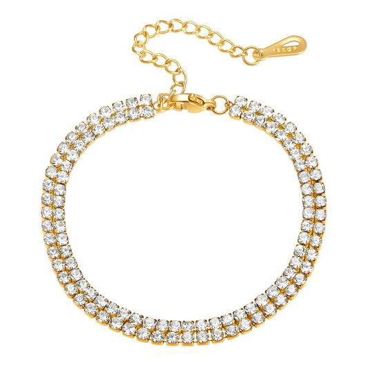 Polly Gold Tennis Bracelet